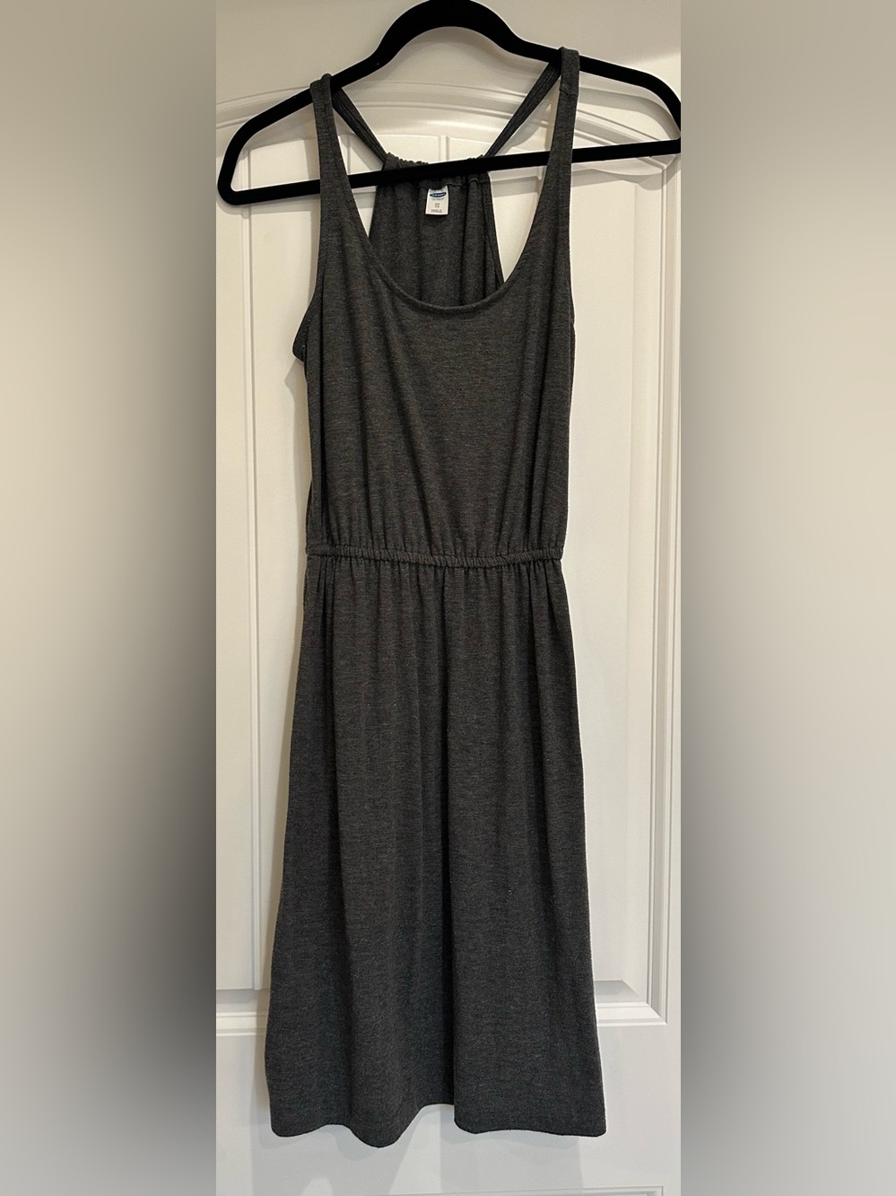 Old Navy Dark Gray Sleeveless Knit Dress Women's XS, Soft & Stretchy, Casual
